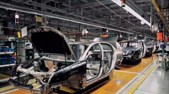 A car factory's automation line