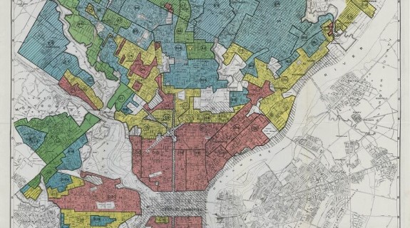 Map of Philadelphia redlining