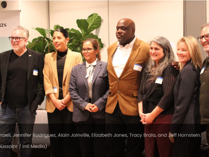 Partial speakers at the event- Photo by reporter at Inti Media