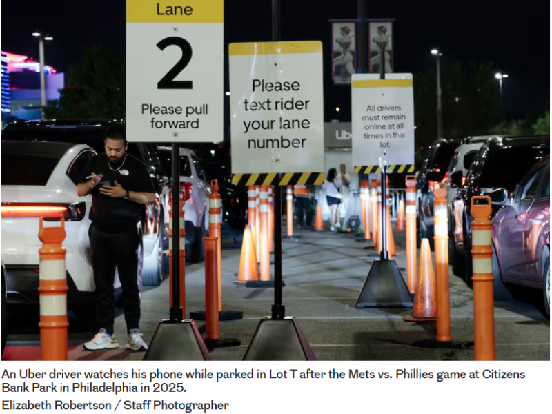 Uber Lane - Elizabeth Robertson / Staff Photographer of the Inquirer